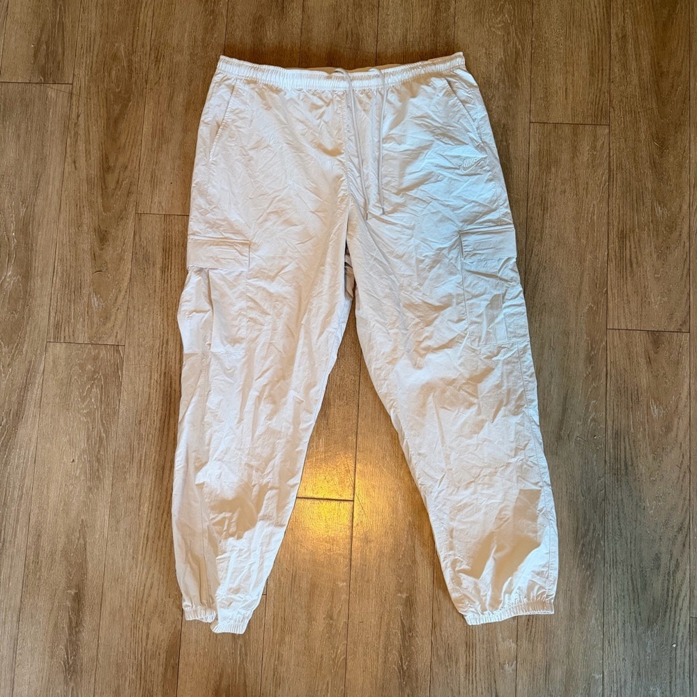 Nike Men's Light Tan white Cargo Pants size XL